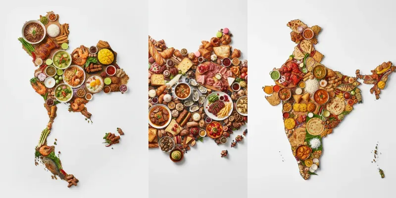 Geographic Food Maps generated by undefined