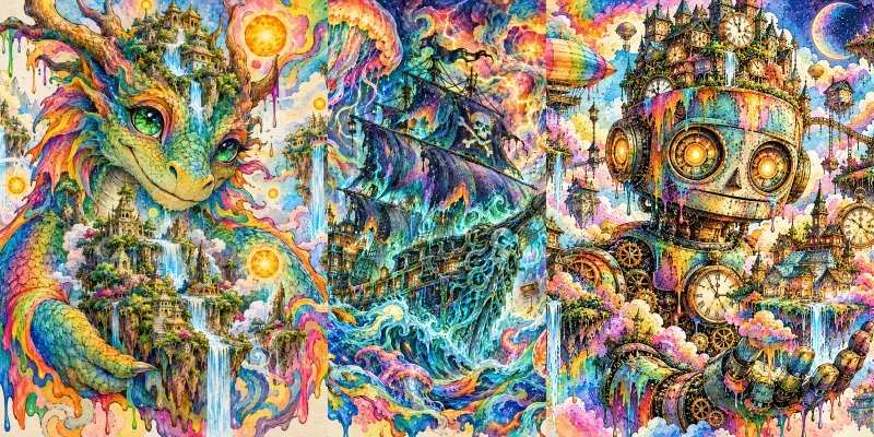Psychedelic Surreal Art generated by undefined