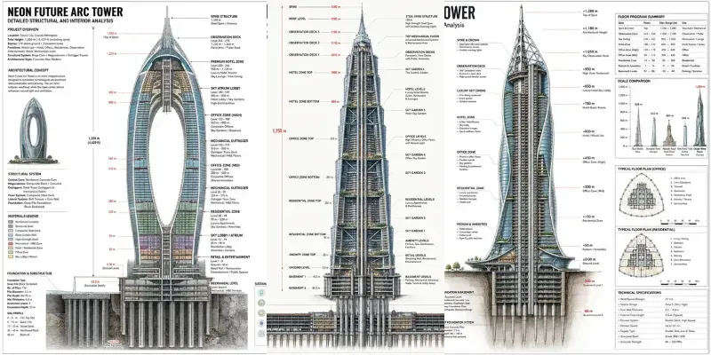 Tower Engineering Infographics generated by undefined