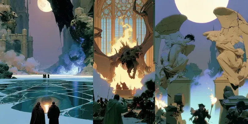 Epic Dark Fantasy Horrors generated by undefined