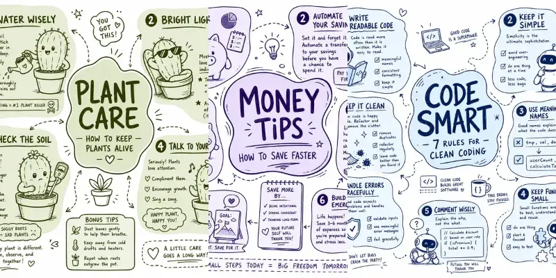 Sketchnote Infographic Posters generated by undefined