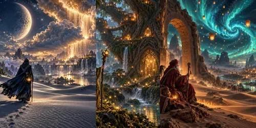 Celestial Dreamscapes Luminous Fantasies generated by chatgpt-image