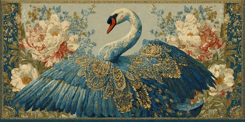 Vintage Tapestry Art Illustrations generated by undefined