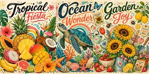 Colorful Editorial Poster Bundles generated by chatgpt-image