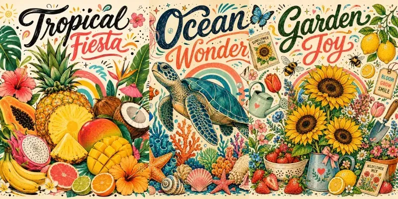 Colorful Editorial Poster Bundles generated by undefined