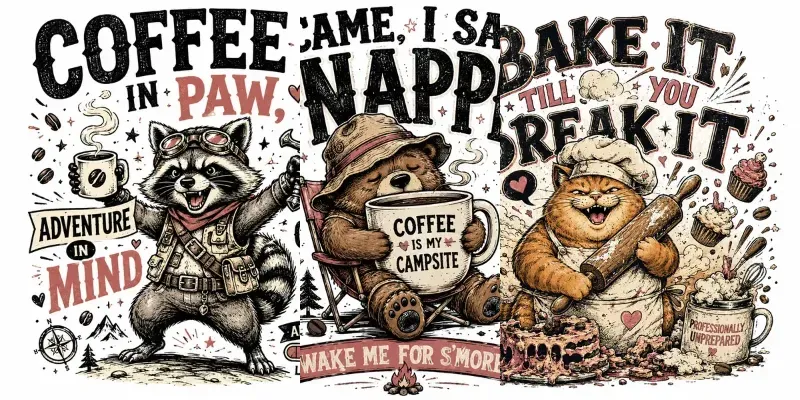 Vintage Character Tshirts generated by undefined