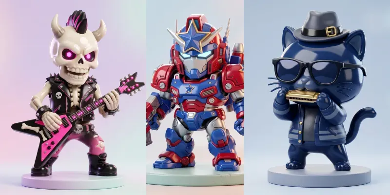 3D Designer Vinyl Art Toys generated by undefined