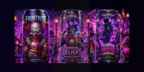 Neon Nightmare Carnival Brews generated by chatgpt-image
