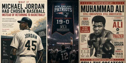 What If Sports History Poster Generator generated by chatgpt-image