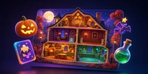 Halloween Puzzle House Adventure generated by codex