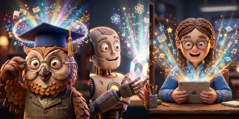 3D Claymation Edtech Mascot Creators generated by undefined