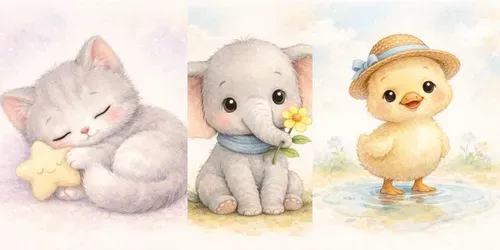 Cute Storybook Animals generated by chatgpt-image