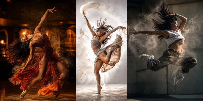 Cinematic Dance Motion Photos generated by undefined