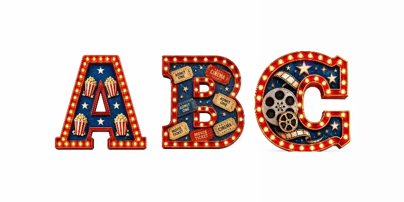 Vintage Marquee Alphabet Clipart generated by undefined
