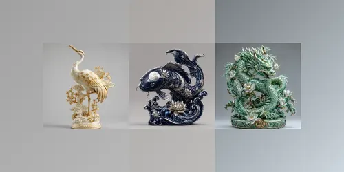 Luxury Porcelain Creatures generated by chatgpt-image