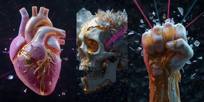 Biodigital Fusion 3D Art generated by undefined