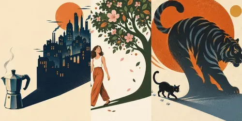 Symbolic Shadow Editorial Posters generated by chatgpt-image