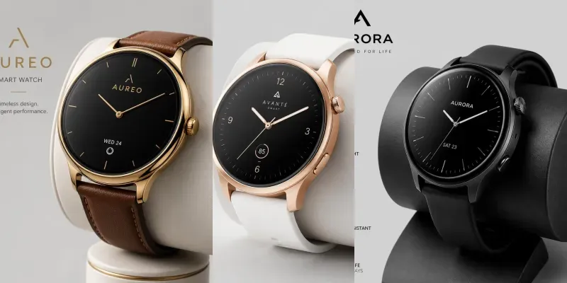 Minimalist Smartwatch Device Mockups generated by undefined