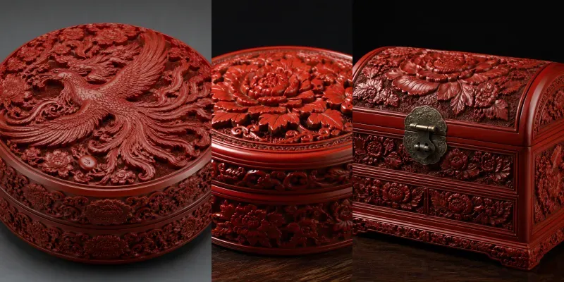 Carved Lacquer Box Generator generated by undefined