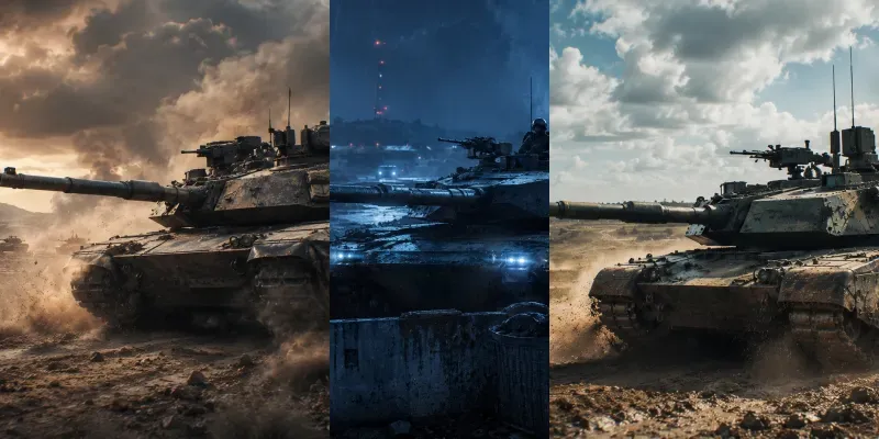 Modern Battle Tank Cinematics generated by undefined