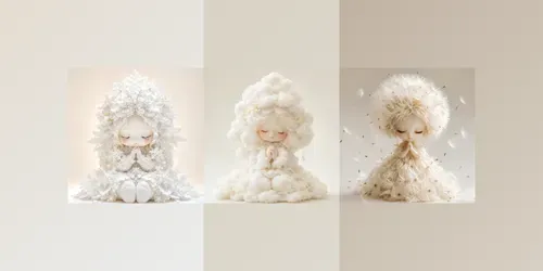 Dreamy Floral Spirit Dolls generated by chatgpt-image