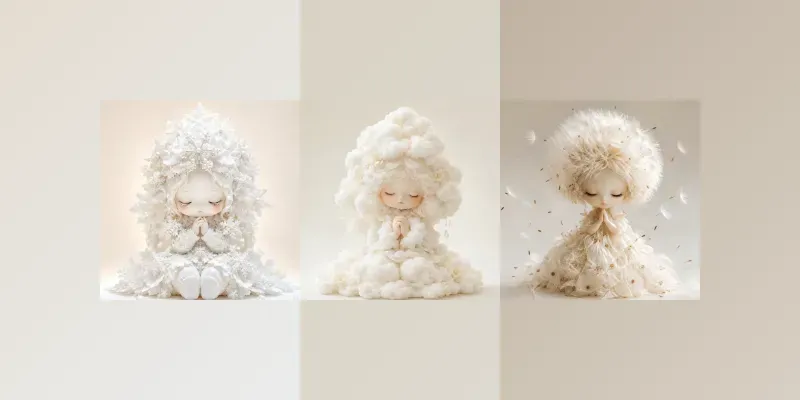 Dreamy Floral Spirit Dolls generated by undefined