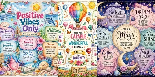 Whimsical Motivational Quote Poster Art generated by chatgpt-image