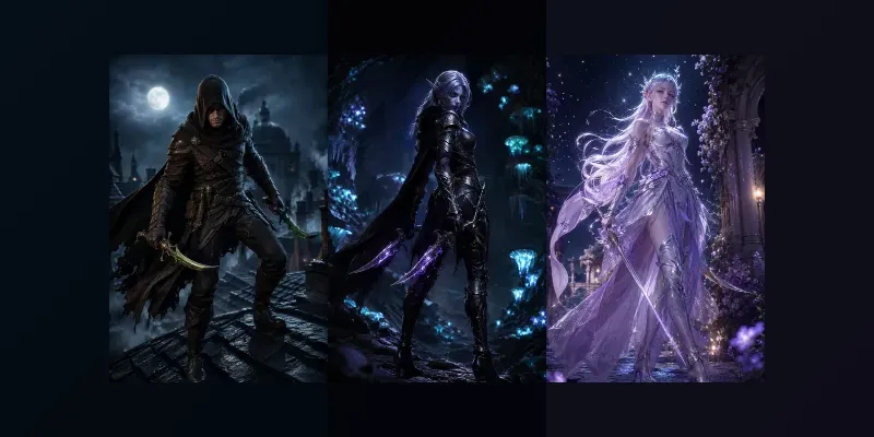 Epic 3D Fantasy RPG Characters generated by undefined