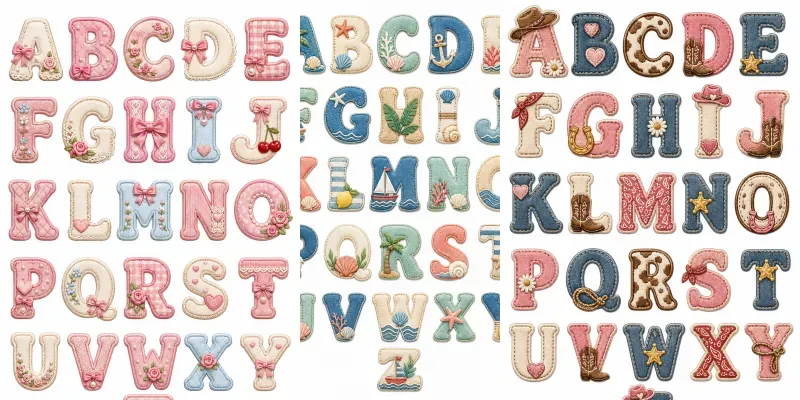 Themed Az Alphabet Sets generated by undefined