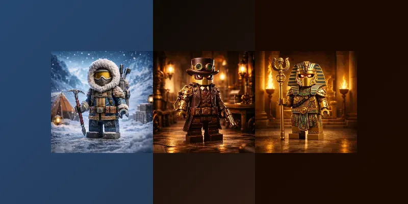Premium Cinematic Brick Character Collections generated by undefined