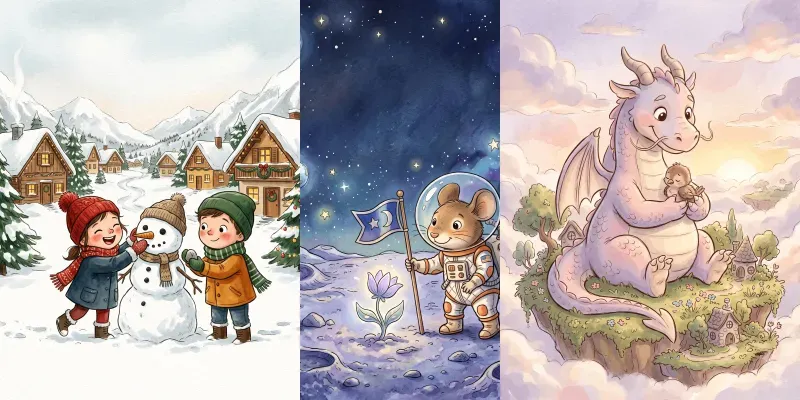 Cute Childrens Storybook Illustrations generated by undefined
