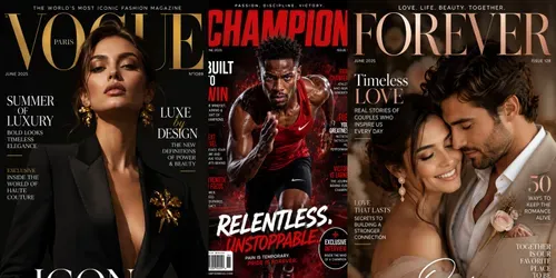 Premium Magazine Cover Creators generated by chatgpt-image