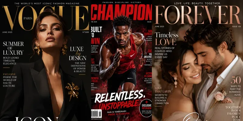Premium Magazine Cover Creators generated by undefined