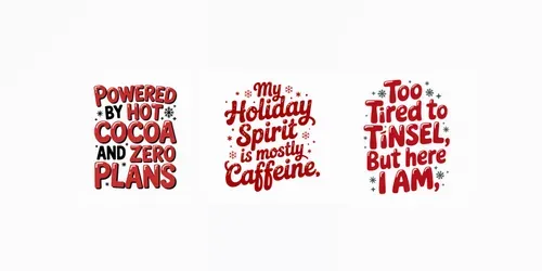 Funny Christmas Quote Sayings generated by ideogram