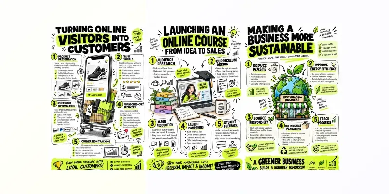 Bold Business Growth Infographic Posters