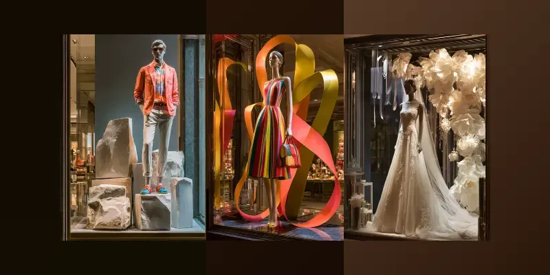 Luxury Shop Window Displays generated by undefined