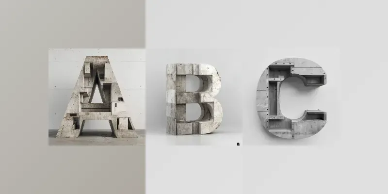 Ultrarealistic Architectural 3D Letters generated by undefined