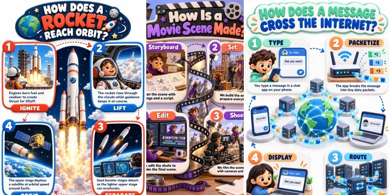 Step By Step Learning Infographics