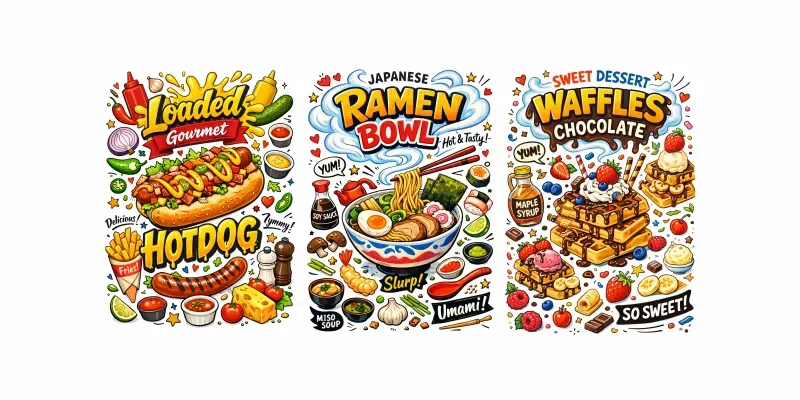 Street Hotdog Explosion Poster generated by undefined