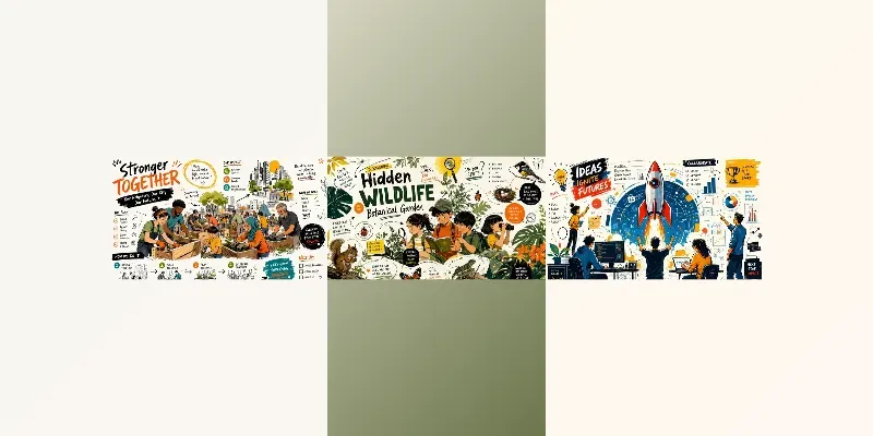 Visual Storytelling Mural Illustrations generated by undefined