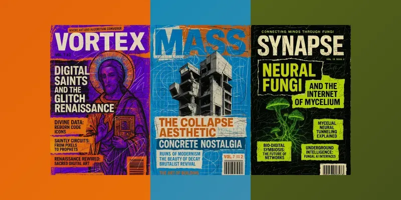 Maximalist Magazine Covers generated by undefined