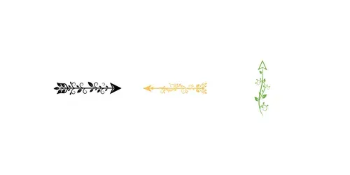 Decorative Floral Arrow Icon Generator generated by gemini-image