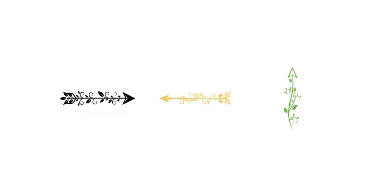 Decorative Floral Arrow Icon Generator generated by undefined