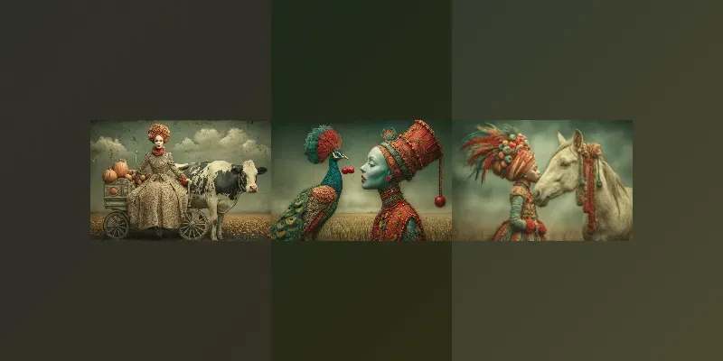 Whimsical Rural Fantasy Portraits generated by undefined