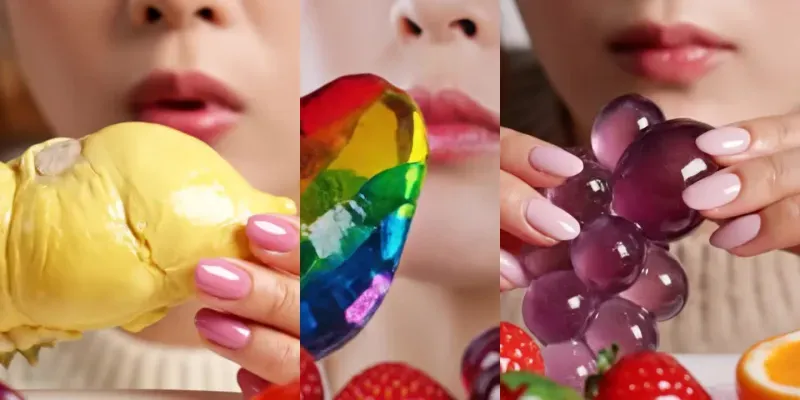 ASMR Jelly Fruits Chewing generated by undefined
