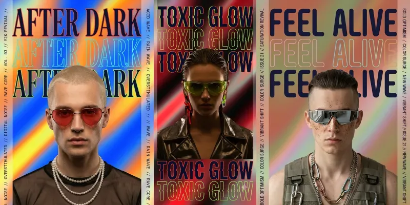 Y2k Cyberpop Magazine Cover Generator generated by undefined