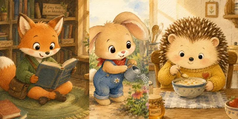 Storybook Characters generated by undefined