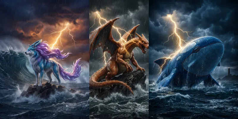 Epic Stormy Cinematic 8K Renders generated by undefined
