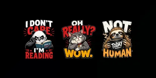 Funny Sarcastic Animal Tees generated by chatgpt-image