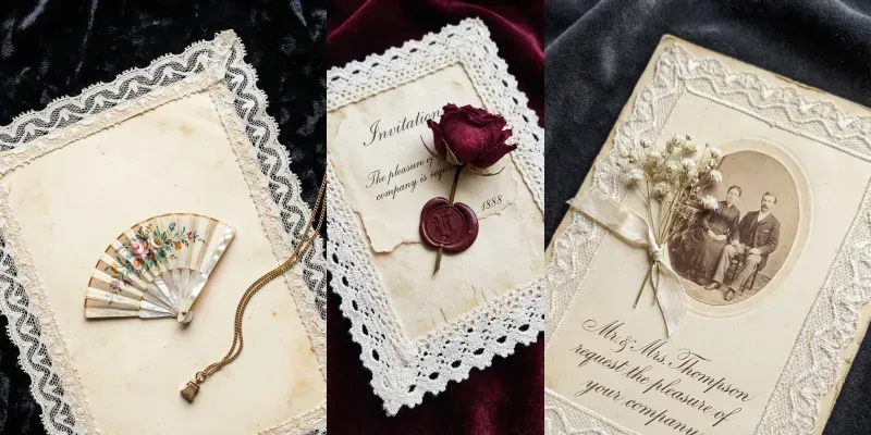 Victorian Lace Stationery Textures generated by undefined